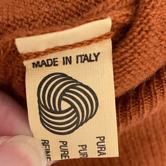 Lambswool Sweater V-Neck Size XXL/54 Made in Italy - Picture 6 of 10